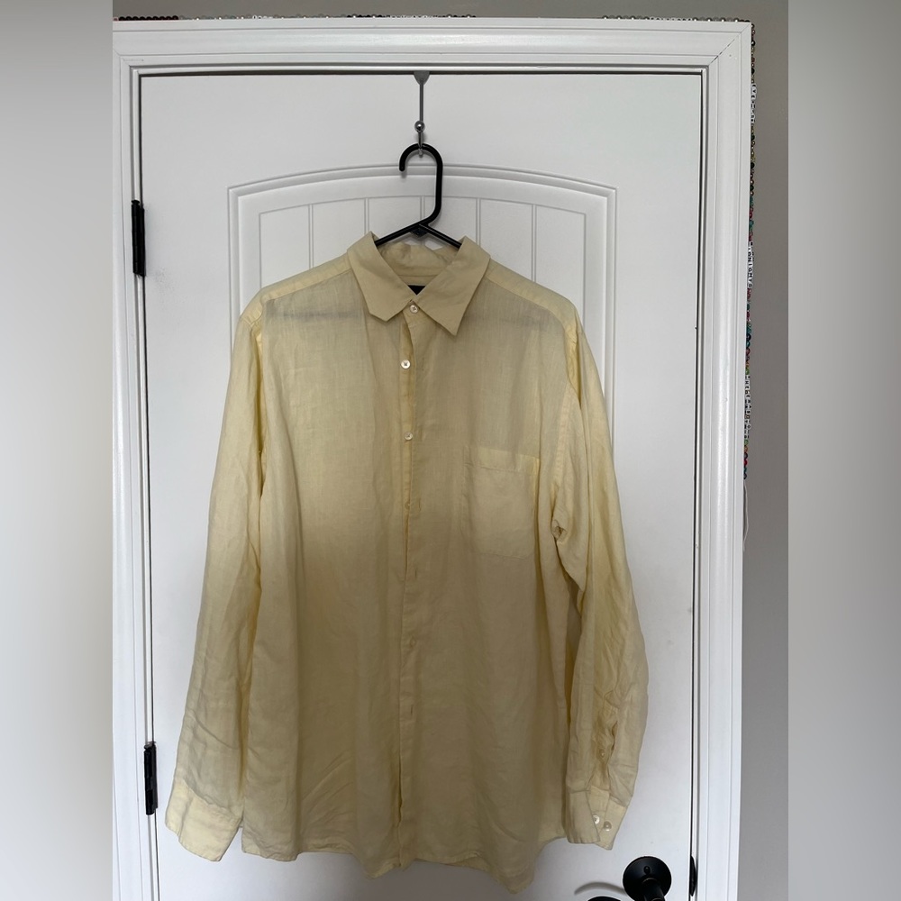 Men’s Yellow Murano Button Down Shirt